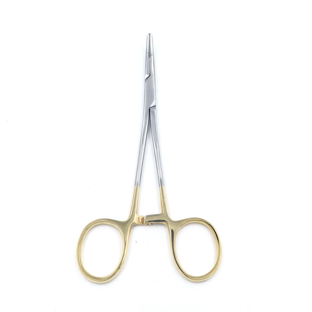 ARTERY FORCEPS TC 6 INCH ST - Stainless Steel 6 Inch Length Silver | Tungsten Carbide Inserts Ergonomic Finger Rings Serrated Tips Ratchet Locking Mechanism