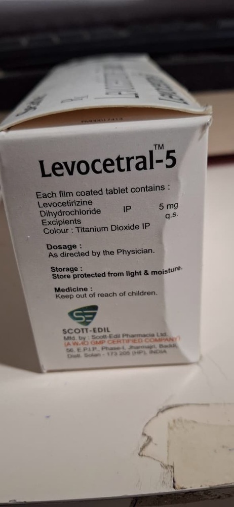 Levocetrizine 5 Mg Tablet - Drug Type: General Medicines