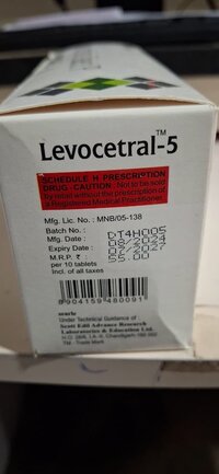 LEVOCETRIZINE 5  MG TABLET