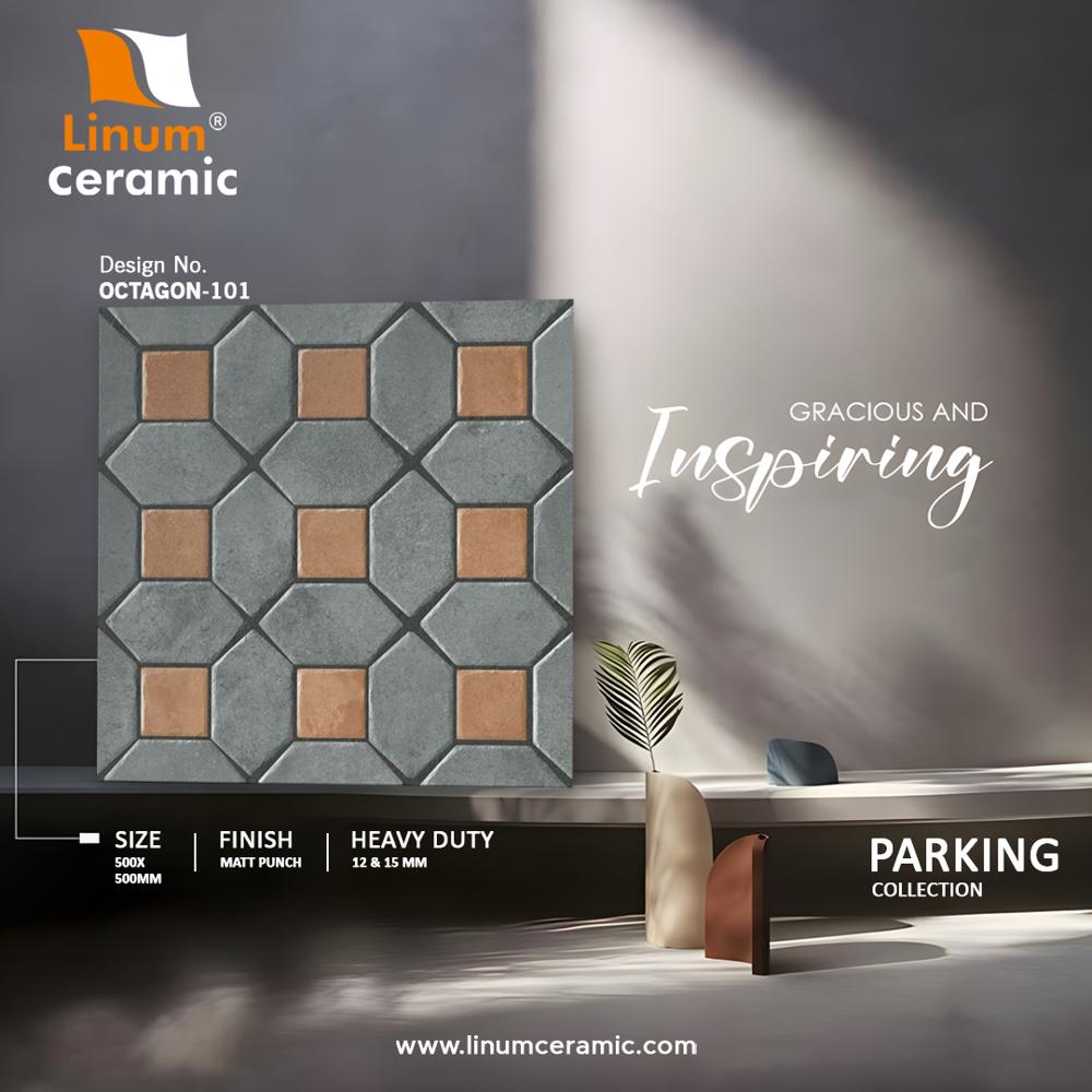 60枚 ④ 500x500 Mm Punch Series Parking Tile at 177.00 INR in Morbi