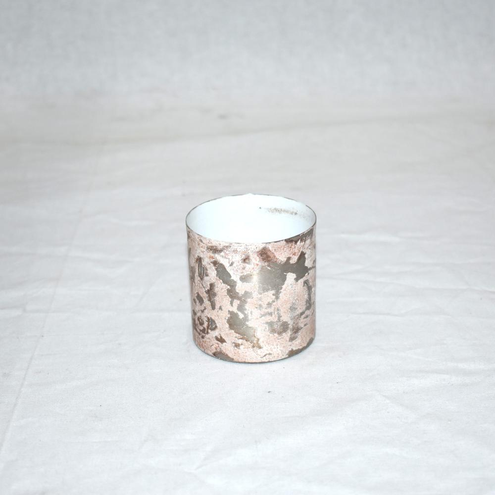 Rustic Metal Candle Jar Glass With Lid