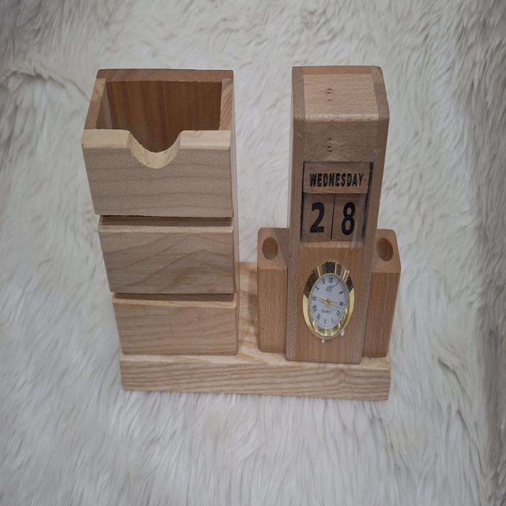 Corporate Wooden Stand Desk Calendar