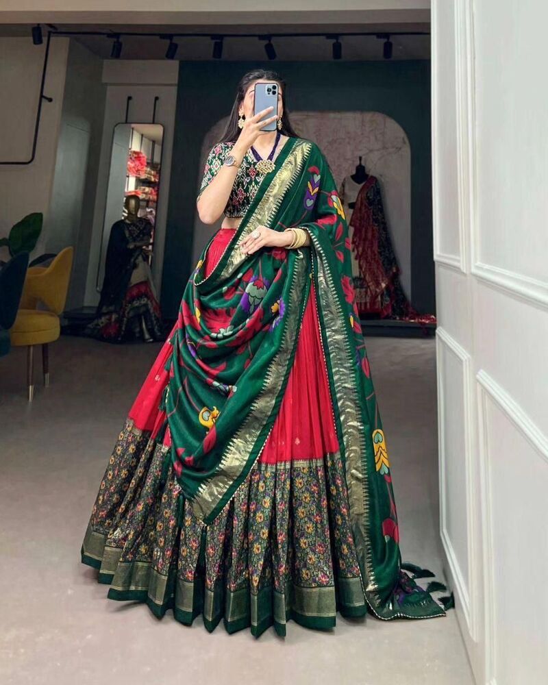 heavy printed  lehenga choli