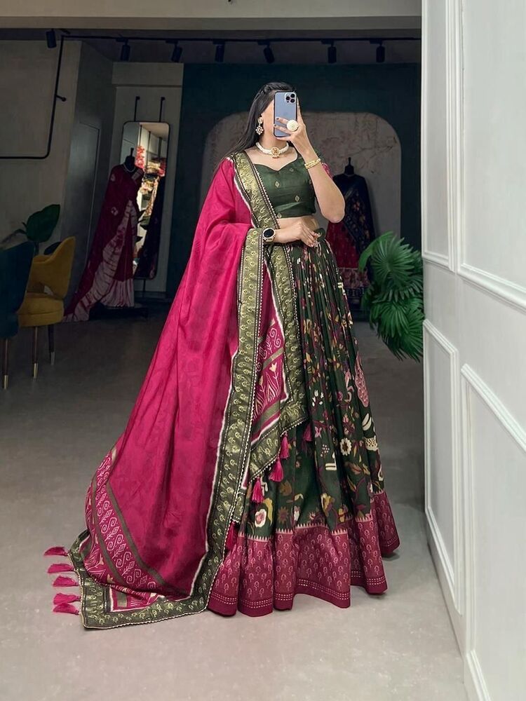 heavy printed  lehenga choli