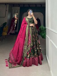 heavy printed  lehenga choli