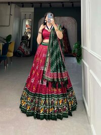 heavy printed  lehenga choli