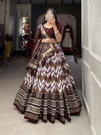 heavy printed  lehenga choli