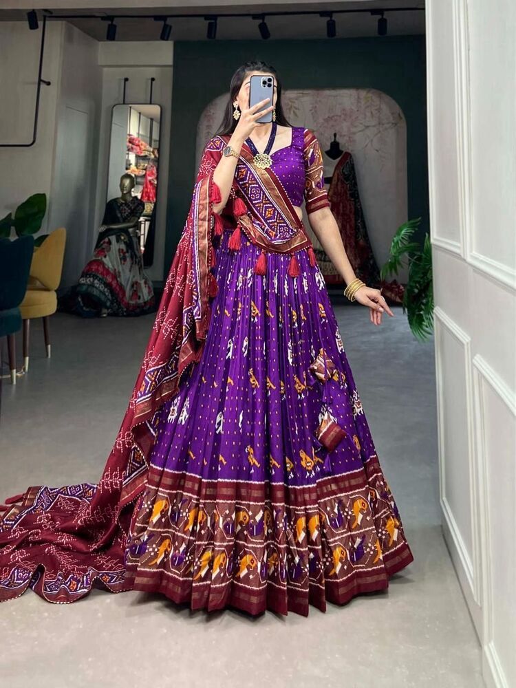 heavy printed  lehenga choli