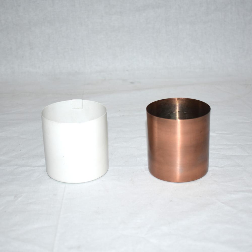 Candle Jar Custom Size Copper Metal Candle Holder Jar - Application: Ome D Cor