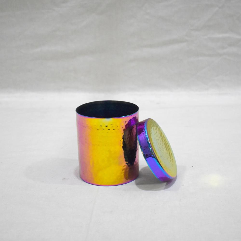 Custom Printed Stainless Steel Candle Jar Metal Candle Holder