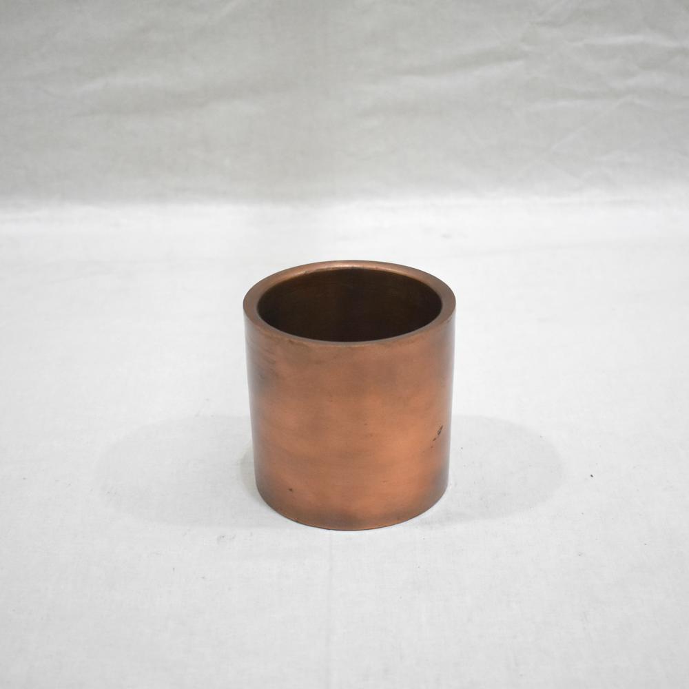 Antique Copper  Metal Antique Gold Finished Copper Candle Jar Metal Candle Holder - Application: Home D Cor