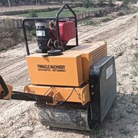 Walk Behind Double Drum Roller - Fvr600 - Color: Yellow