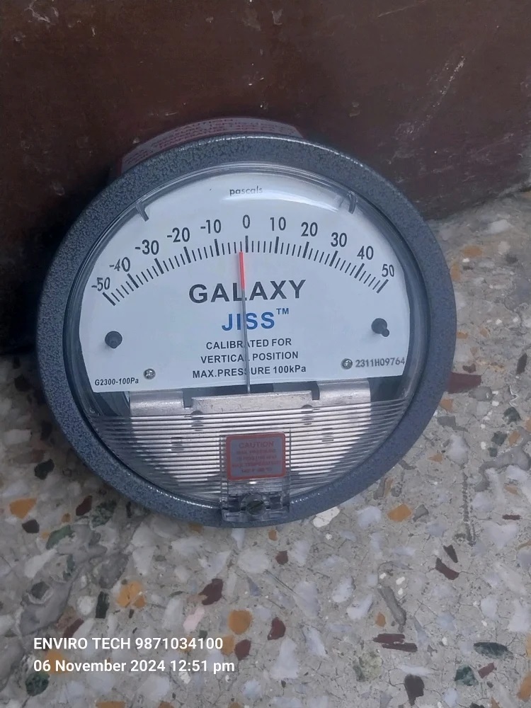 JISS GALAXY DIFFERENTIAL PRESSURE GAUGE 50-0-50 PASCAL