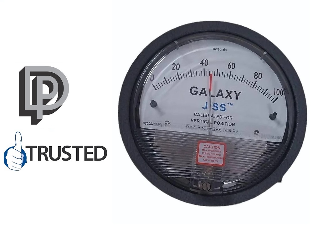 JISS GALAXY DIFFERENTIAL PRESSURE GAUGE Range: 50-0-50 PASCAL