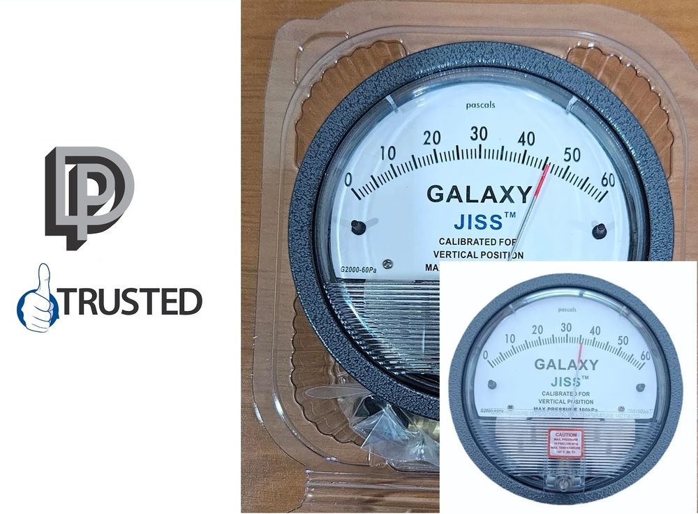 JISS GALAXY DIFFERENTIAL PRESSURE GAUGE Range: 50-0-50 PASCAL