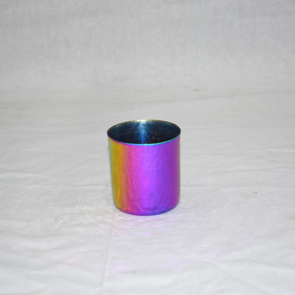 Pvd Coating Finished Stainless Steel Candle Jar Decorative Events - Color: Blue