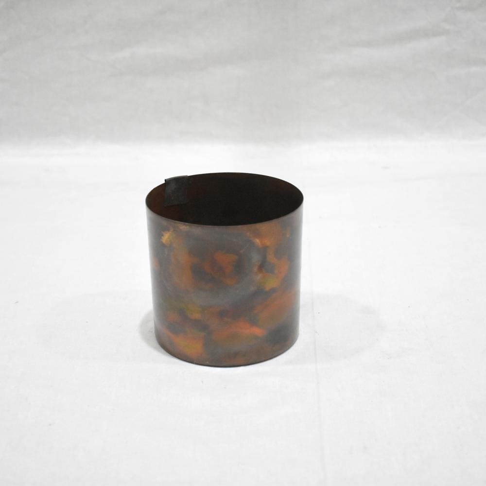 Antique Finished Candle Jar - Handcrafted Decorative Holder - Material: Metal