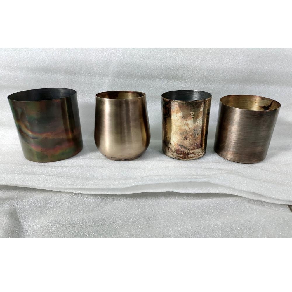 Antique Finished Candle Jar - Handcrafted Decorative Holder