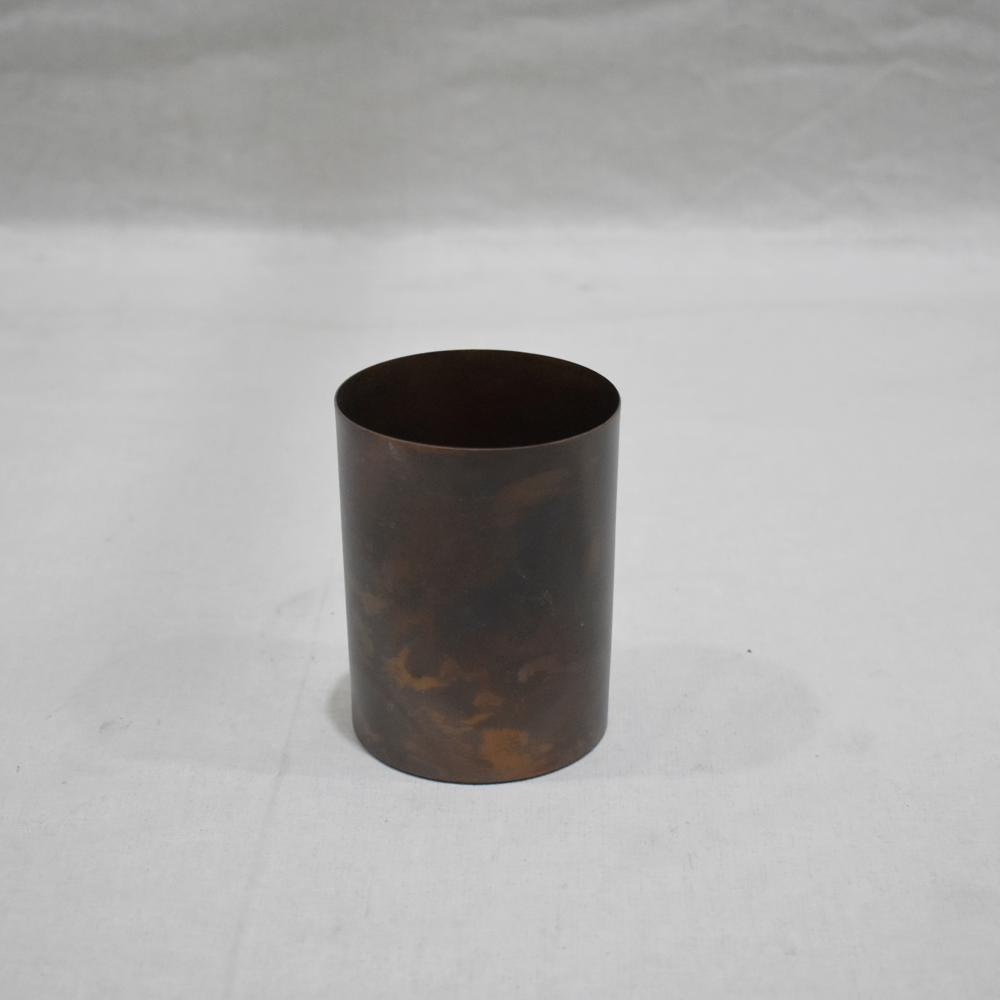 Antique Copper Candle Jar Vintage Finish Decorative Candle Container - Material: Metal