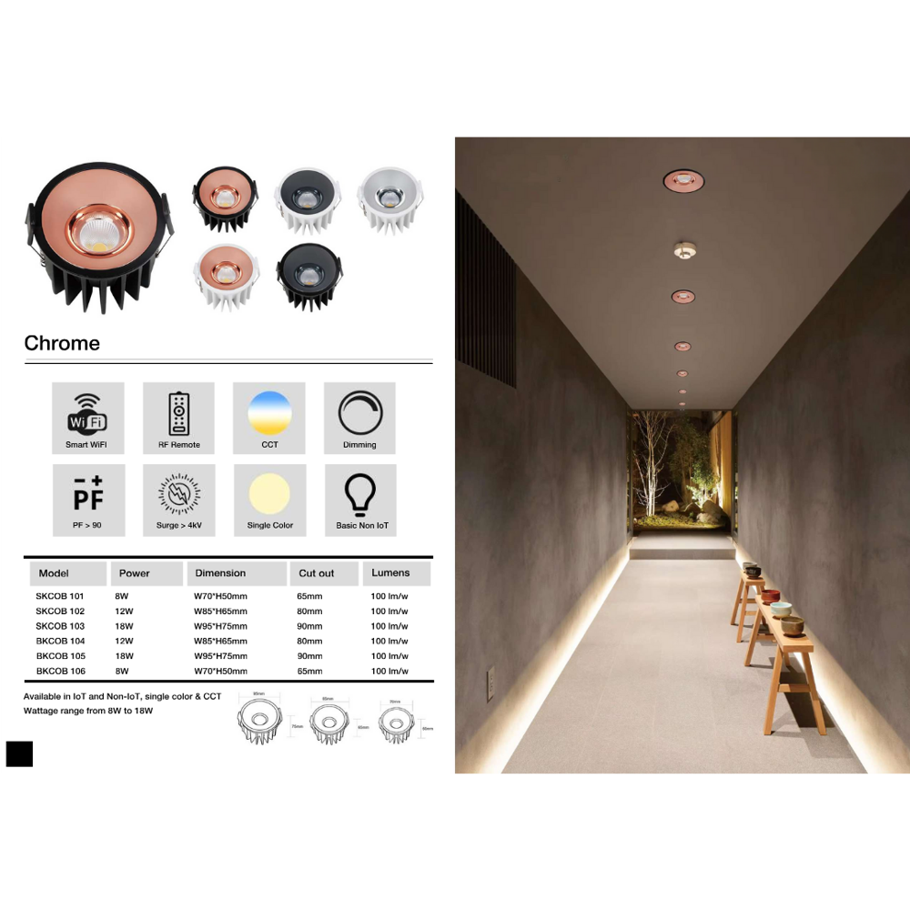 Led Cob Smart Light - Application: Indoor/outdoor