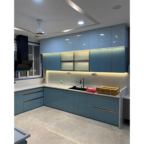 Modular Kitchen - Color: Blue