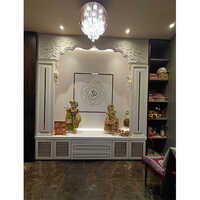 Full Mop Corian Mandir - Color: White