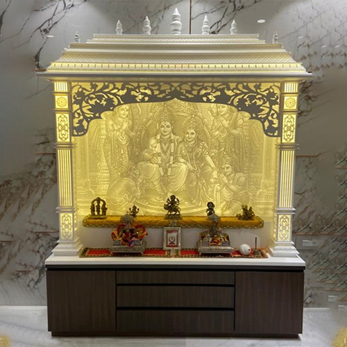 Backlight Corian Mandir