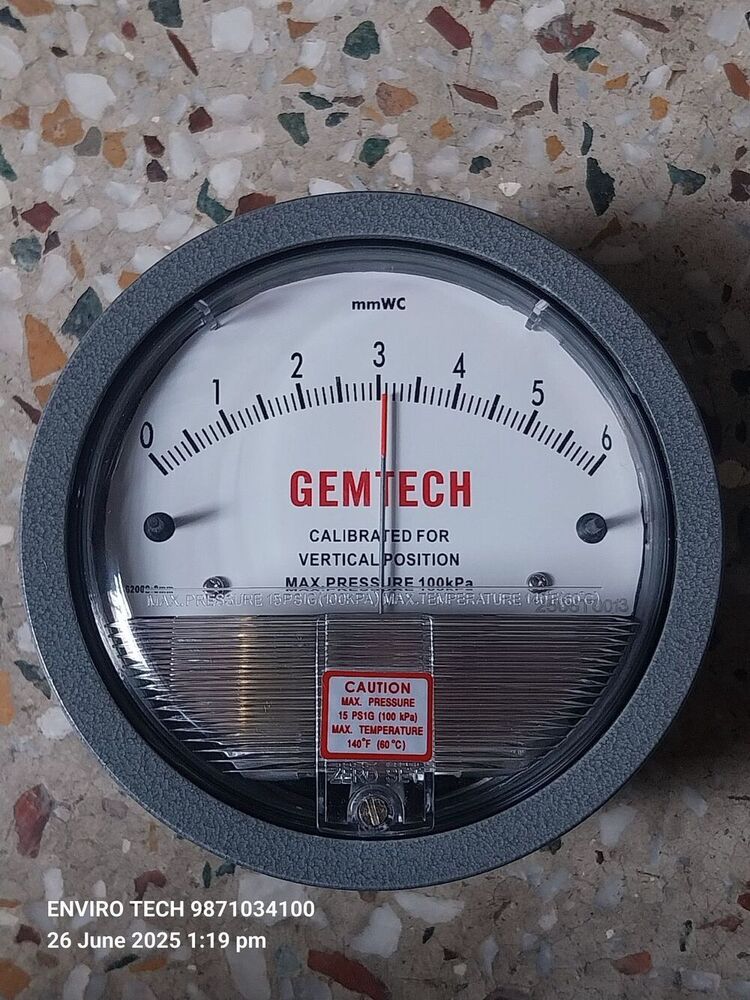 GEMTECH DIFFERENTIAL PRESSURE GAUGE IN Mundka Udyog Nagar Piragarhi Industrial Area Delhi