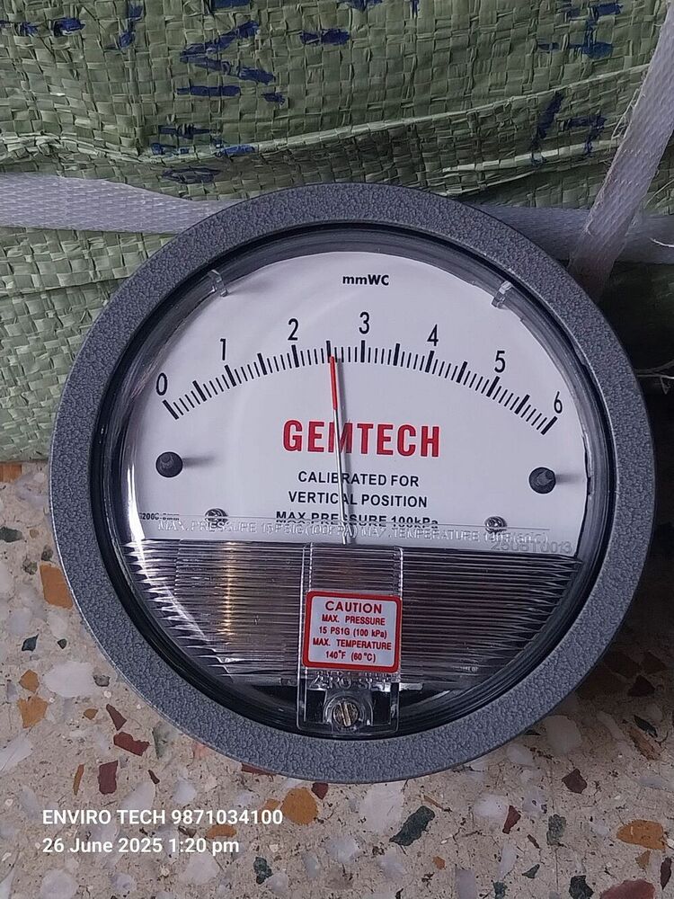 GEMTECH DIFFERENTIAL PRESSURE GAUGE IN Mundka Udyog Nagar Piragarhi Industrial Area Delhi