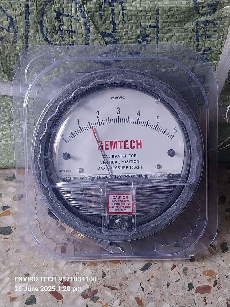 GEMTECH DIFFERENTIAL PRESSURE GAUGE IN Mundka Udyog Nagar Piragarhi Industrial Area Delhi