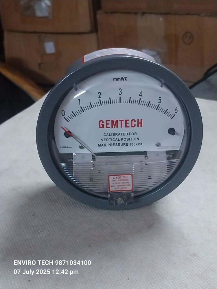 GEMTECH DIFFERENTIAL PRESSURE GAUGE IN Udyog Nagar Piragarhi Industrial Area Delhi