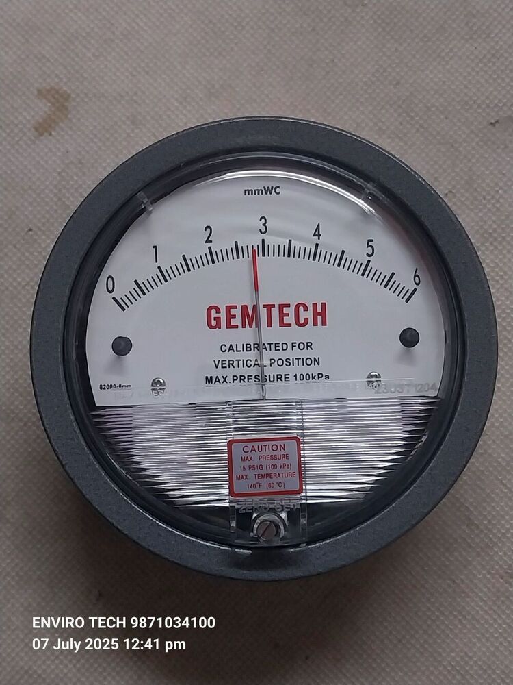 GEMTECH DIFFERENTIAL PRESSURE GAUGE IN Udyog Nagar Piragarhi Industrial Area Delhi