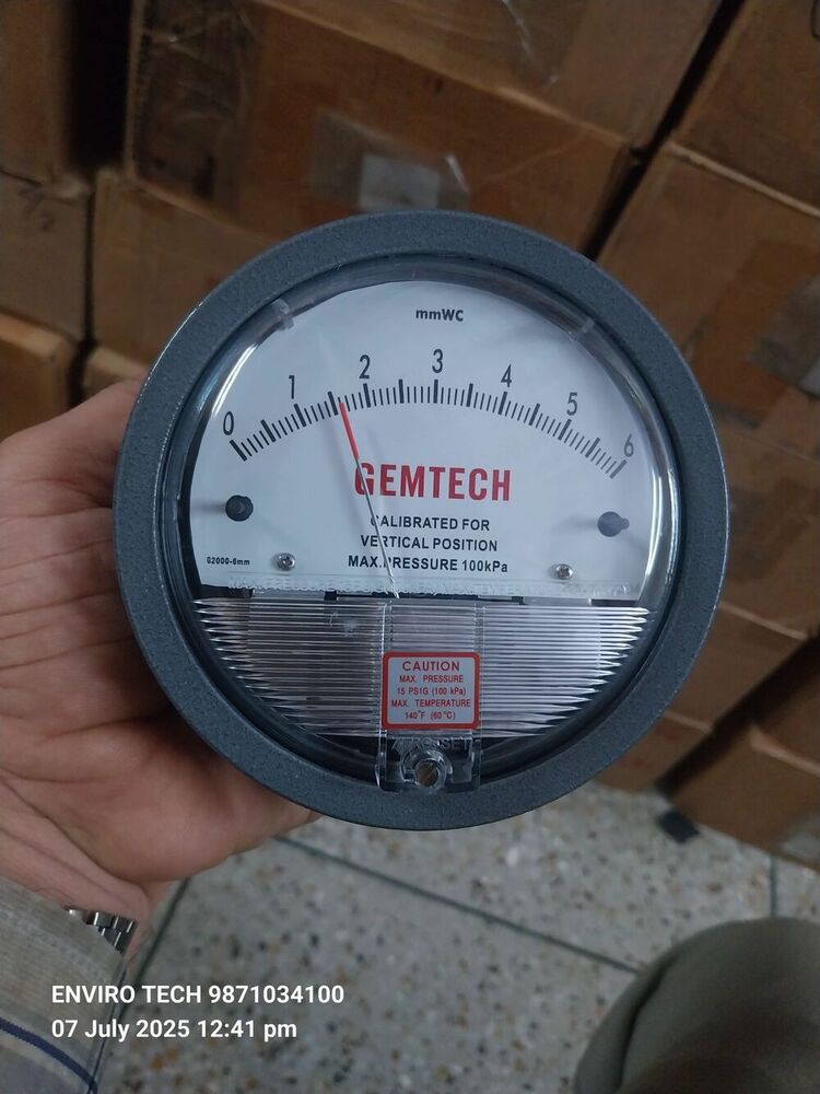GEMTECH DIFFERENTIAL PRESSURE GAUGE IN Udyog Nagar Piragarhi Industrial Area Delhi