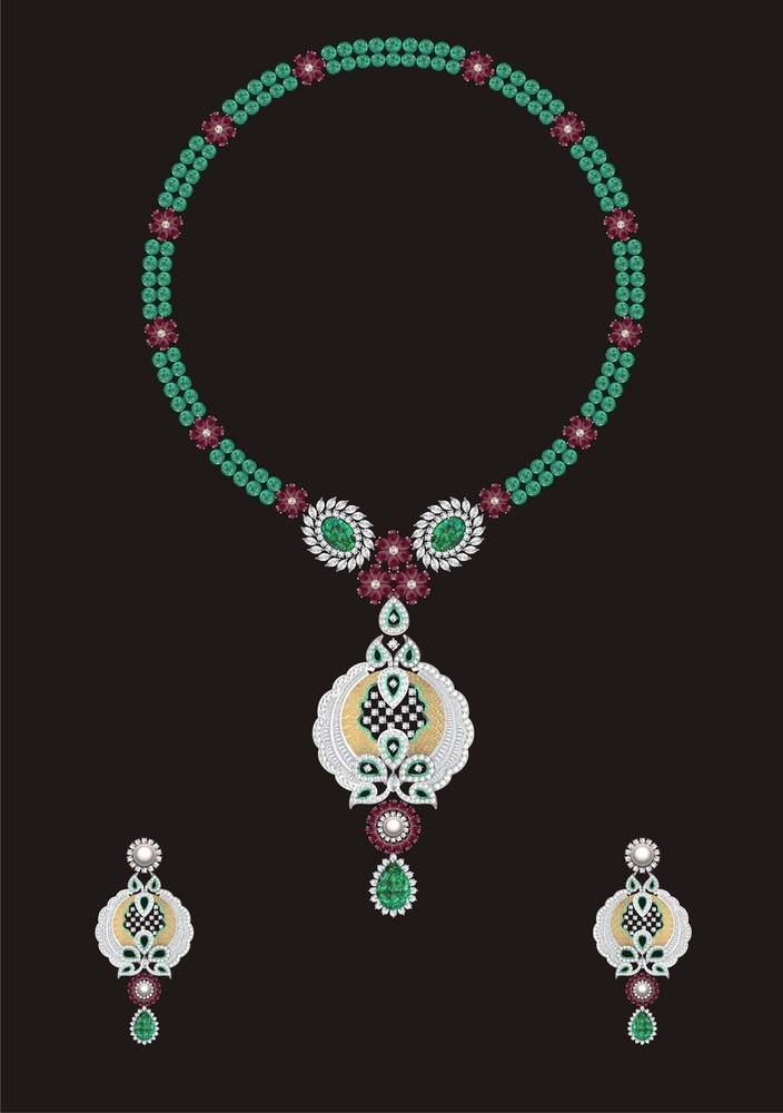 Minimal Diamond Necklace With Custom Name - Color: Green