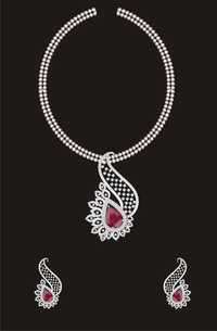 Customized Engraving Diamond Necklace