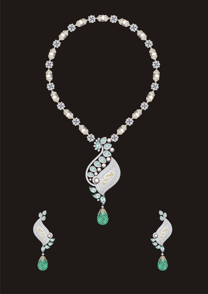 Dainty Diamond Line Necklace - Color: White