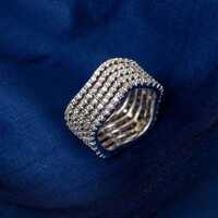 Heart Shape Diamond Ring - Color: White