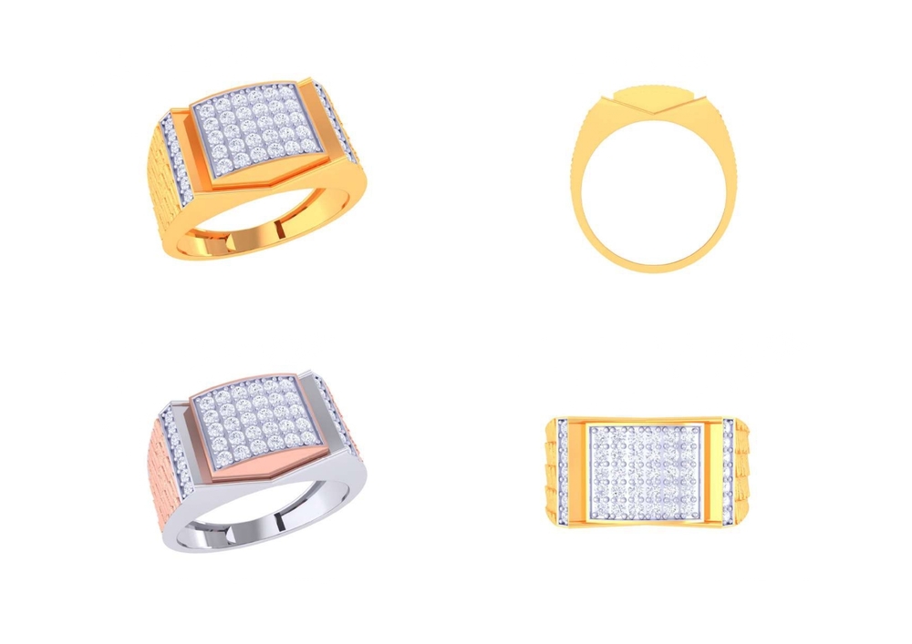 Elegant Design Mens Gold Ring