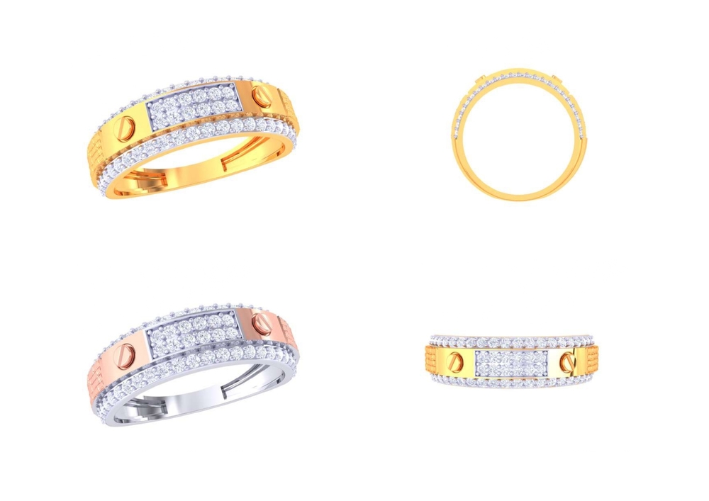 Elegant Design Mens Gold Ring