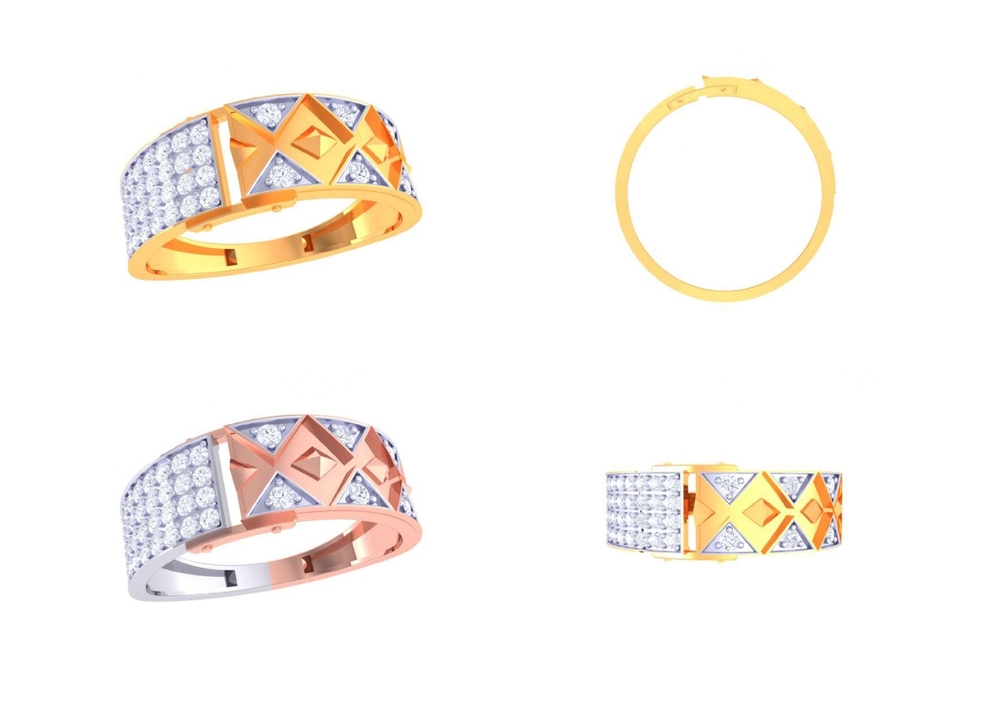 18K Gold Rings - Color: Golden