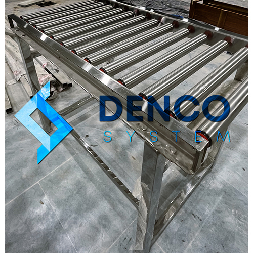 Ss304 Gravity Roller Conveyor - Color: Silver