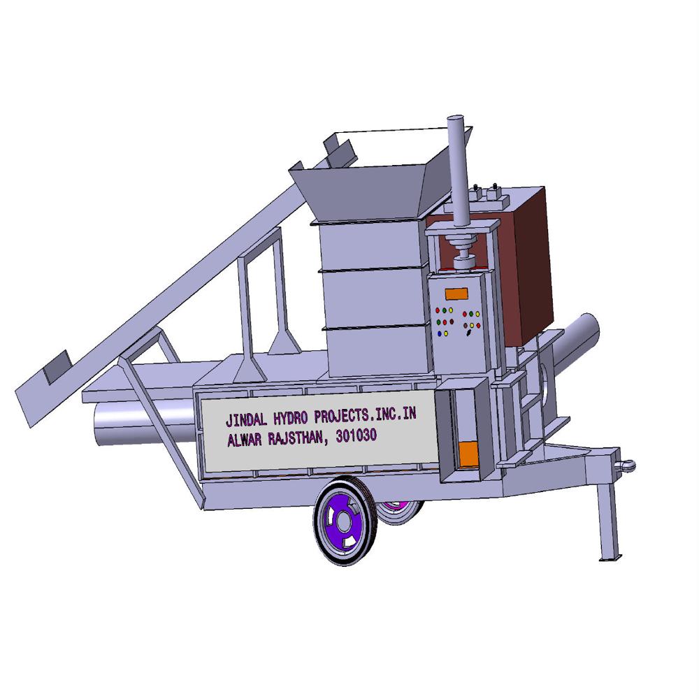 Rice Husk Hydraulic Scrap Baler Machine
