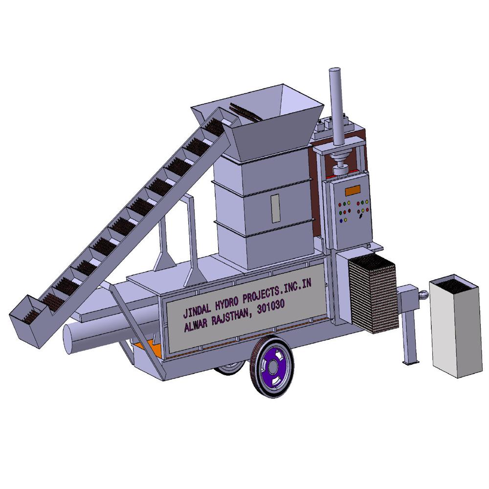 Rice Husk Hydraulic Scrap Baler Machine
