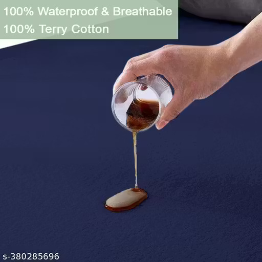 100% waterproof cotton terry mattress protector king size 72x78 inch