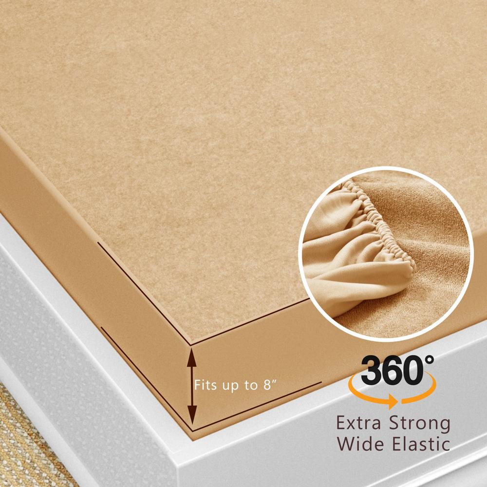 100% waterproof cotton terry mattress protector king size 72x78 inch