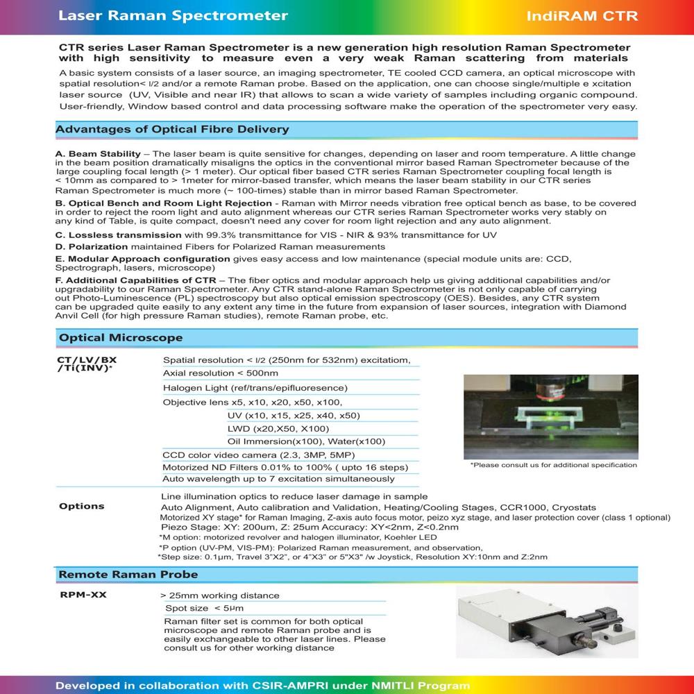 Confocal Micro Raman Spectrometers - Color: Silver