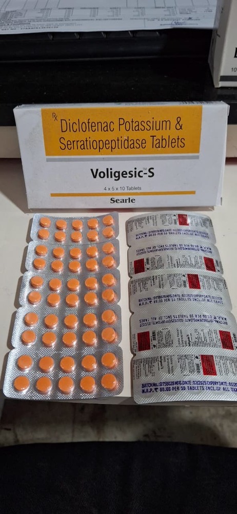 DICLOFENAC POTASSIUM + SERRATIOPEPTIDASE TABLET