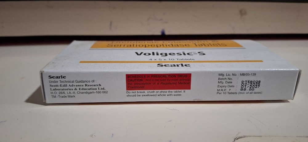 DICLOFENAC POTASSIUM + SERRATIOPEPTIDASE TABLET
