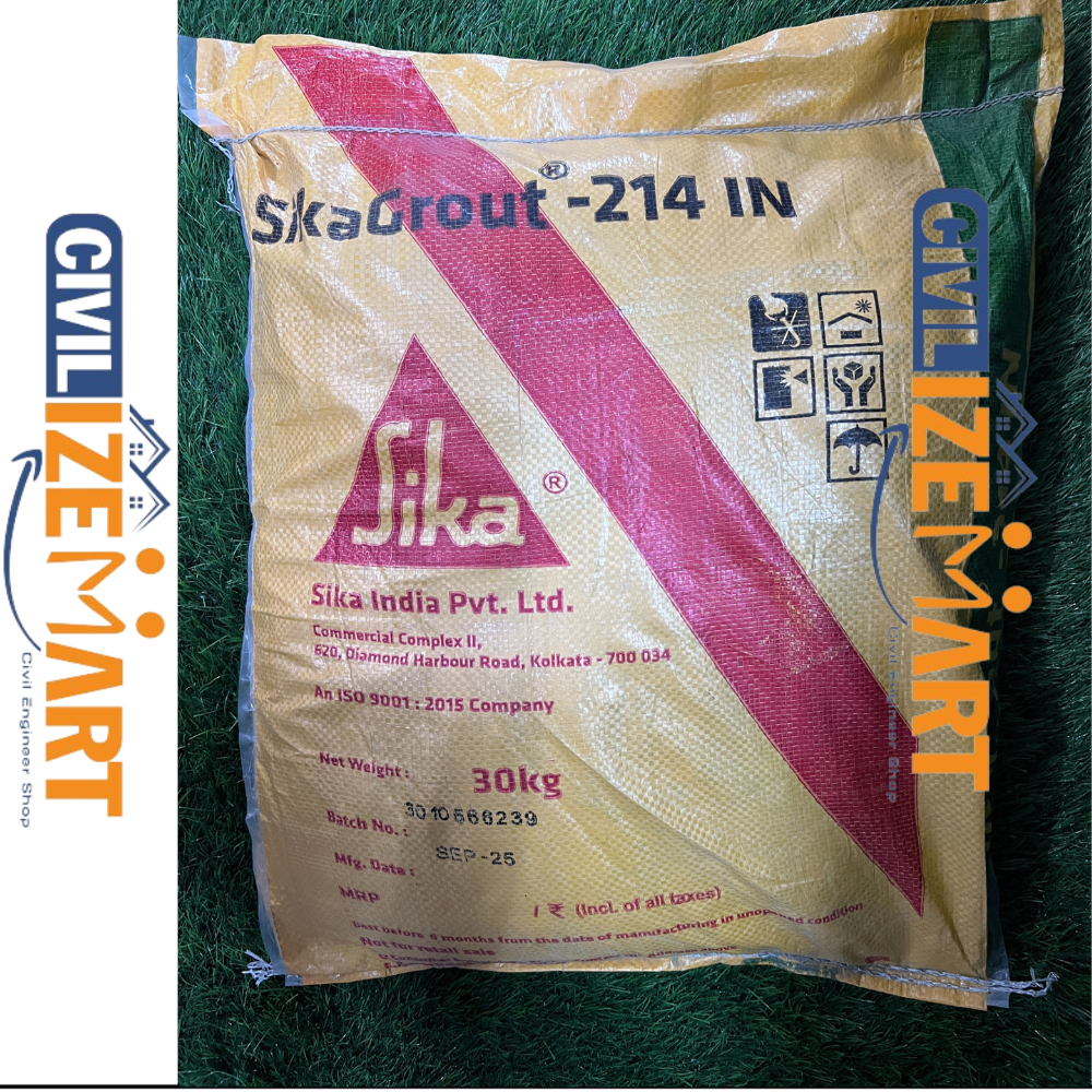 SIKA GROUT-214 IN एक उच्च गुणवत्ता वाला ग्राउट है जो विभिन्न भवन संरचनाओं में उपयोग के लिए उपयुक्त है। यह उत्कृष्ट संकुचन-प्रतिरोध और जलरोधी गुण प्रदान करता है। यह विशेष रूप से स्टील, कंक्रीट और ईंट जैसी सामग्रियों के लिए आदर्श है।