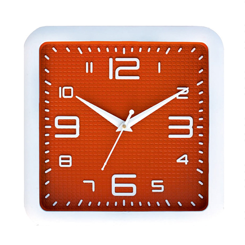 10 X 10 Inch Square Analog Wall Clock - Color: Different Available